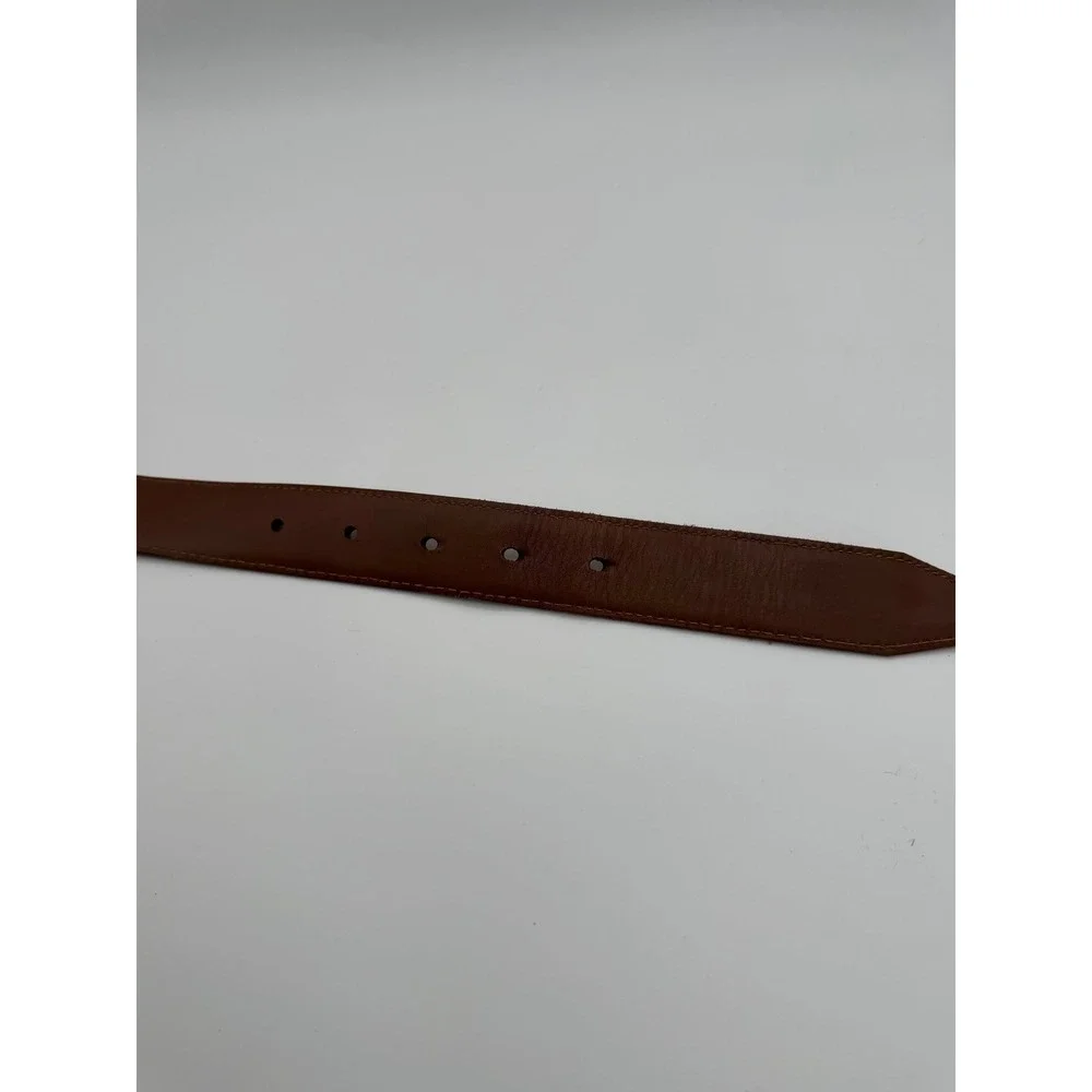 Allen Edmonds Mens Brown Leather Dress Belt 96630 Made in USA Size 34
